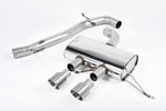 Milltek 3" Race Non-Resonated Cat-Back Exhaust System with GT-100 Tips for Volkswagen Golf Mk6 R 2009-2013