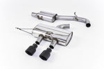 Milltek Sport exhaust system parts for 2009-2013 Volkswagen Golf Mk6 R 2.0 TFSI 270PS (part SSXVW220): pipework, silencers and black tailpipe tips