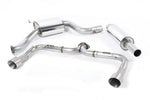 Milltek Sport exhaust system parts for 2013-2016 Volkswagen Golf MK7 GTi (part SSXVW228): pipework, silencers and polished silver tailpipe tips