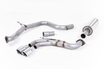 Milltek Resonated Cat-Back Exhaust System with Twin GT-80 Tips for Volkswagen Golf MK7 GTD 2013-2016