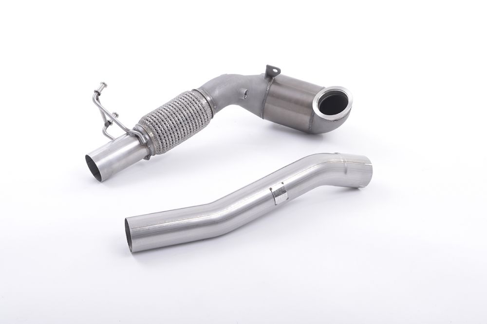 Milltek Sport downpipe and connecting pipework for 2017-2018 Volkswagen Golf MK7.5 GTi (part SSXVW261), product photo