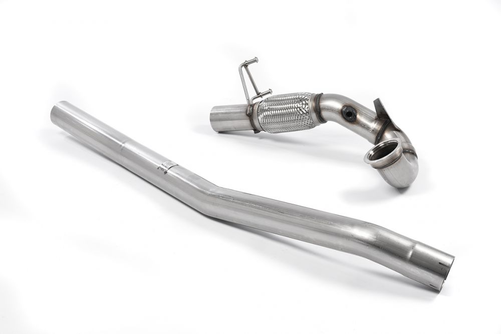 Milltek Sport downpipe and connecting pipework for 2014-2020 Audi A3 2.0 TFSI quattro Sedan 8V (part SSXVW264), product photo