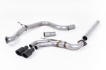 Milltek Non-Resonated Cat-Back Exhaust System with Twin GT-80 Tips for Volkswagen Golf MK7 GTD 2013-2016
