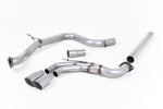 Milltek Non-Resonated Cat-Back Exhaust System with Twin GT-80 Tips for Volkswagen Golf MK7 GTD 2013-2016