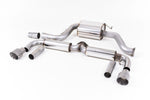 Milltek Sport exhaust system parts for 2011-2015 Volkswagen Beetle 2.0 TSI (part SSXVW347): pipework, silencers and polished silver tailpipe tips