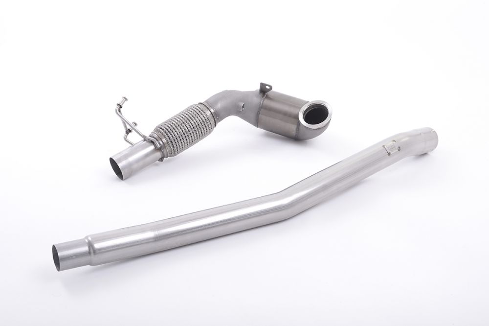 Milltek Sport downpipe and connecting pipework for 2013-2018 Audi S3 2.0 TFSI quattro Saloon & Cabrio 8V/8V.2 (part SSXVW349), product photo (photo 2)