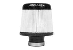 Close-up view of Stillen Hi-Flow Air Intake - Dry Filter for Infiniti Q50 / Q60 3.0t (2016-2018) with white background