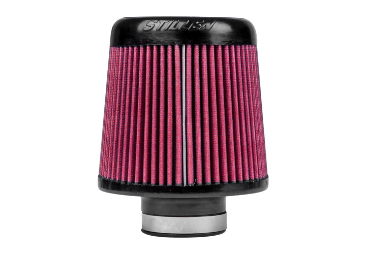 Close view of Stillen Trupower Cold Air Intake Oiled Filter Toyota Tundra 2022-2025 with white background