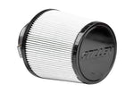 Close up view of Stillen Generation 3 Ultra Long Tube Dual Intake Kit with Dry Filter for Infiniti G35 Sedan 2007-2008 with white background
