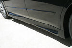 close view of Stillen Side Skirts for Nissan Altima [Sedan] 2007-2012 fitted inside a car