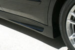 close view of Stillen Side Skirts for Nissan Altima [Sedan] 2007-2012 fitted inside a car