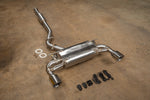 SHUTO stainless catback assembly with valve-control kit and mounting hardware