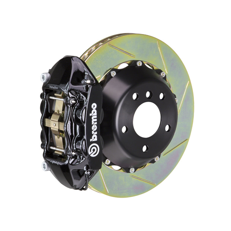 Mazda3 Brembo GT 4-piston front kit, black caliper (P family), 345mm type 1 slotted 2-piece disc