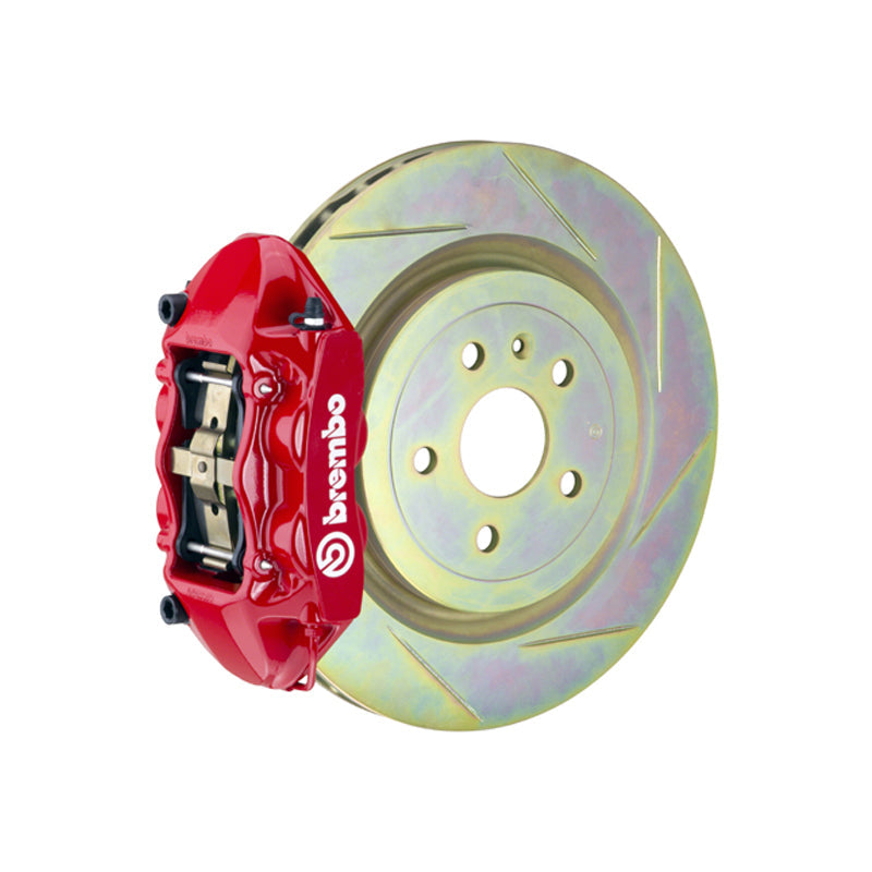 Focus Brembo GT 4-piston front kit, red caliper, 336mm type 1 slotted 1-piece disc