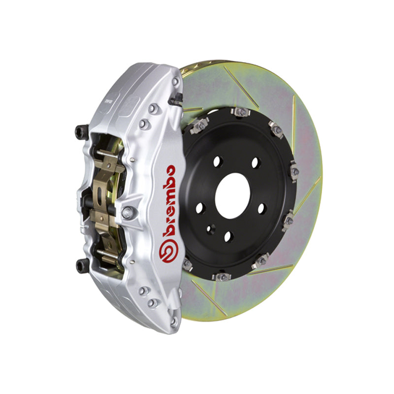 Silverado Brembo GT 6-piston front kit, silver caliper, 380mm type 1 slotted 2-piece disc