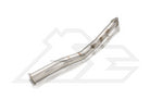 A top view of Fi EXHAUST Valvetronic Cat-Back System for Subaru ZD8 BRZ 2022+  downpipe with white background