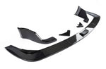A top side wide view of Dinan Rear Diffuser for Toyota GR Supra 2020-2025 with all its parts with a white background