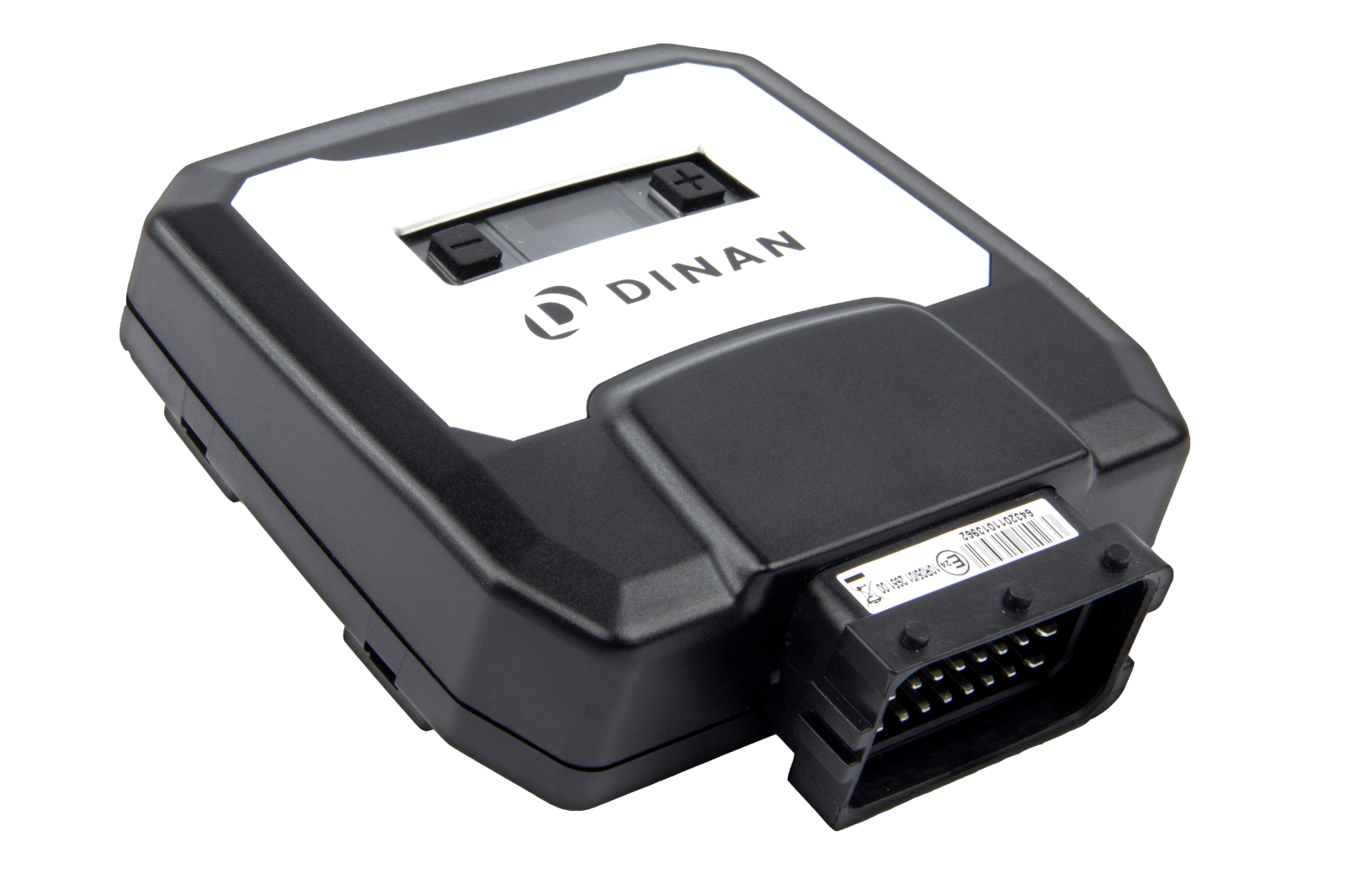 A top view of DINANTRONICS X Performance Tuner on a white background