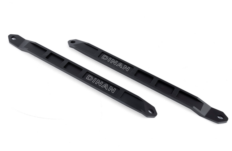 A top wide view of Dinan Strut Tower Braces for BMW Z4 sdrive30i / M40i 2019-2025 with white background