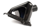 A back view of Dinan High Flow Intake System for BMW and MINI with white background