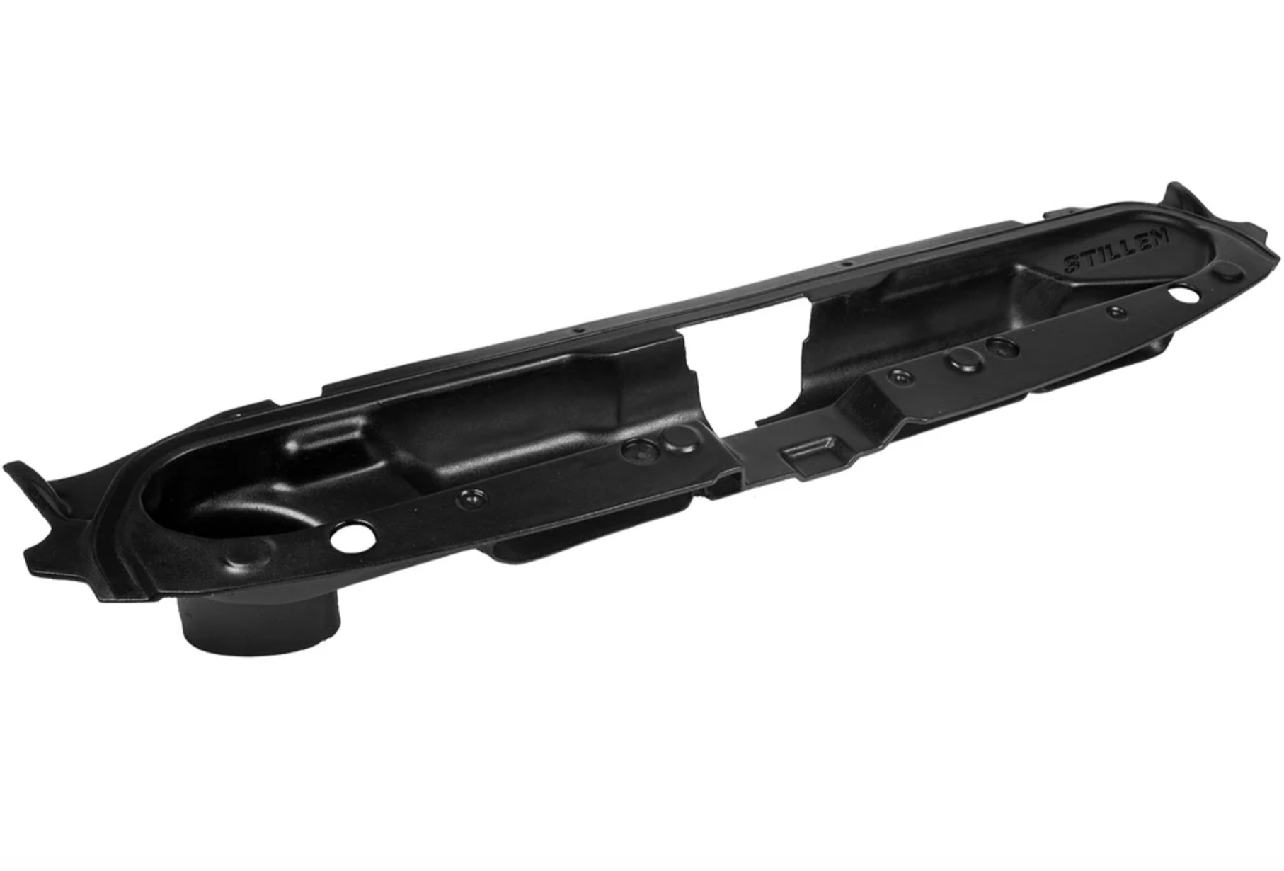 A top wide view of Stillen Trupower Cold Air Intake Scoop for Chevrolet Silverado / GMC Sierra 2500/3500 2019-2024 with white background