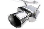 A close up view of a the exhaust tip for Stillen Cat-Back Exhaust System for Nissan Maxima 2009-2015 with white background