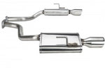 A top view of Stillen Axle-Back Exhaust System Dual Mufflers w/ Polished Tips for Nissan Maxima 2016-2018 with white background
