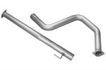 A top view of Stillen Exhaust Mid-Pipe for Hyundai Elantra N 2022+ with white background