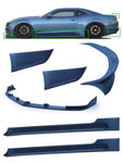 A wide view of Stillen 6-Piece Body Kit for Chevy Camaro 2010-2013 with white background