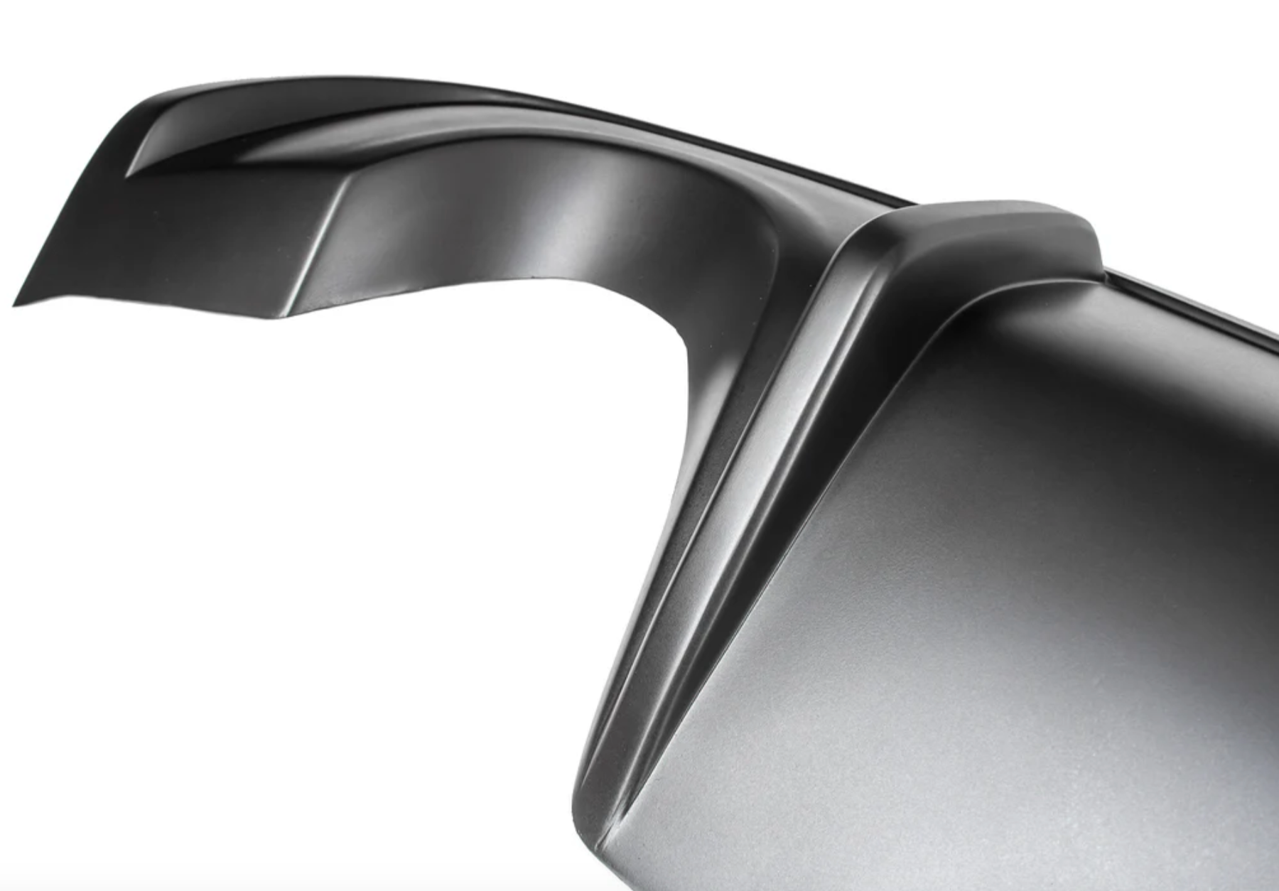 A close up view of Stillen Rear Diffuser [Matte Black] for Nissan Altima 2016-2018 with a white background