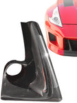A front view of Stillen Brake Cooling Duct Inserts [Fangs] for Nissan 370Z [Z34] 2009-2020 with white background