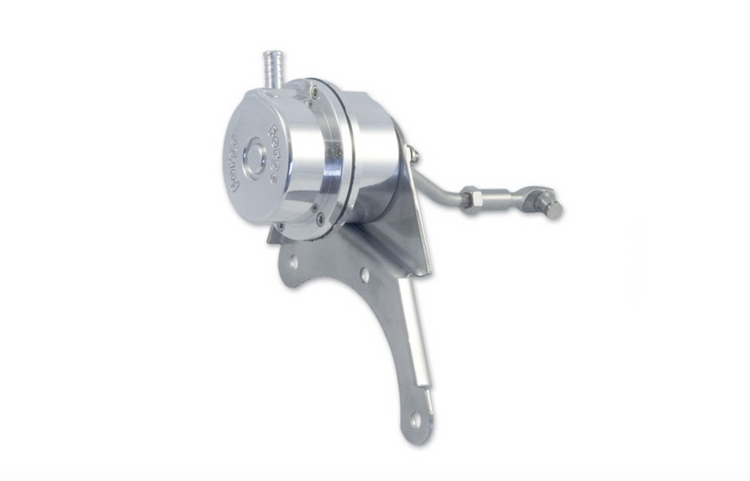 A front wide view of Forge Motorsport Adjustable Actuator for Subaru IHI VF24 Turbo with white background