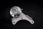 A back top view of Forge Motorsport Adjustable Actuator for Subaru IHI VF35/VF34 Turbo GDB for Subaru with black background