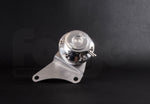 A front close up view of Forge Motorsport Adjustable Diaphragm Actuator for Subaru TD04/TD05 Turbochargers with black background