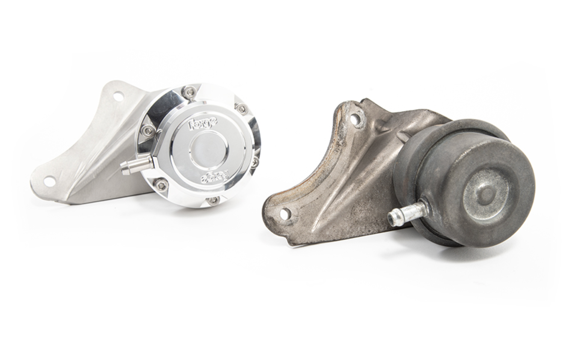 A front close up view of Forge Motorsport Turbo Actuator for Fiat 500 / 595 / 695 / Bravo / Punto 2005-2024 with white background