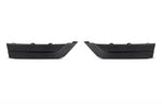 A front view of AutoTecknic Carbon Fiber Rear Splitter Set - BMW F96 X6M LCI / Pre-LCI 2020-2025 with white background