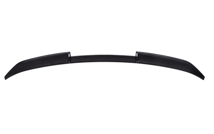 A front wide view of AutoTecknic Carbon Fiber Hatch Spoiler - BMW F96 X6M / G06 X6 2019-2025 with white background