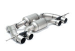 A top wide view of Remus Exhaust Titanium Sport Exhaust for BMW M3 / M4 Competition 2021-2025 with white background