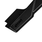 A close up view of Urban Automotive Carbon Fiber Side Skirts Volkswagen Golf R Mk8 2020+ with white background