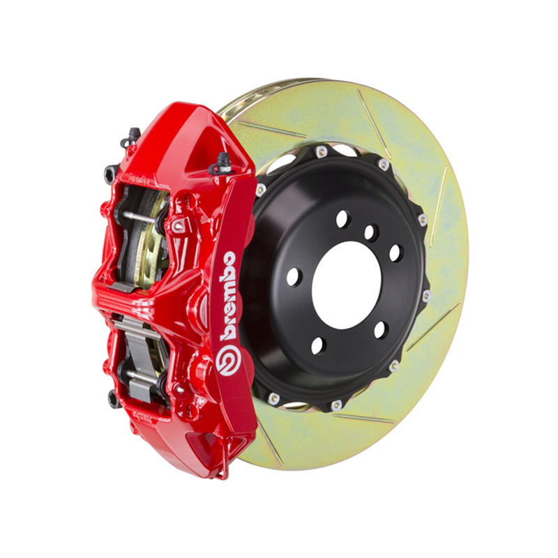 C8 Corvette Brembo GT 6-piston front kit, red caliper, 380mm type 1 slotted 2-piece disc