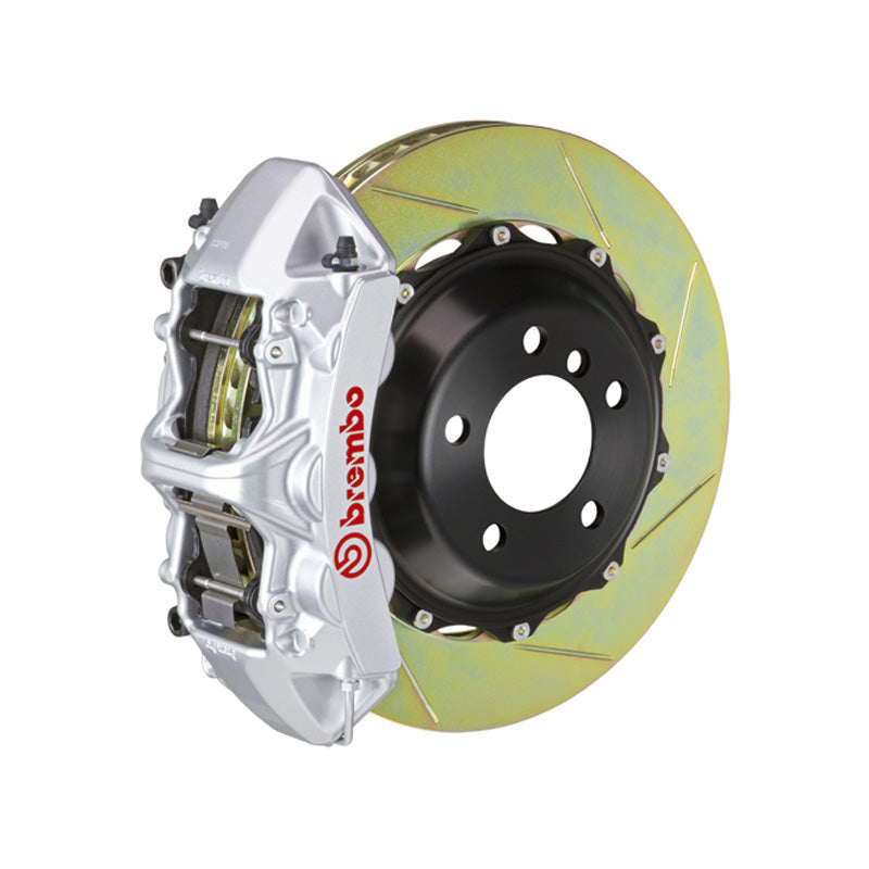 Civic Type R Brembo GT 6-piston front kit, silver caliper, 380mm type 1 slotted 2-piece disc, 380x32mm