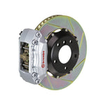 RSX Brembo GT 4-piston front kit, silver caliper, 328mm type 1 slotted 2-piece disc