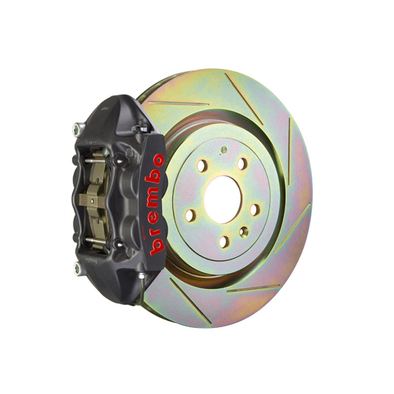 Focus Brembo 4-piston front kit, black hard-anodized GT-S caliper, 336mm type 1 slotted 1-piece disc