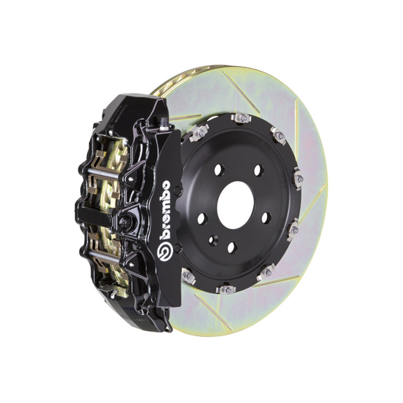 D3 A8 Brembo GT 8-piston front kit, black caliper, 380mm type 1 slotted 2-piece disc