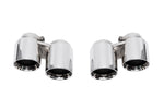 Soul 991.1 Carrera without PSE street package: pair of polished chrome quad tip sections