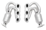 Soul 981 Boxster / Cayman long tube street headers: street headers, port flange view