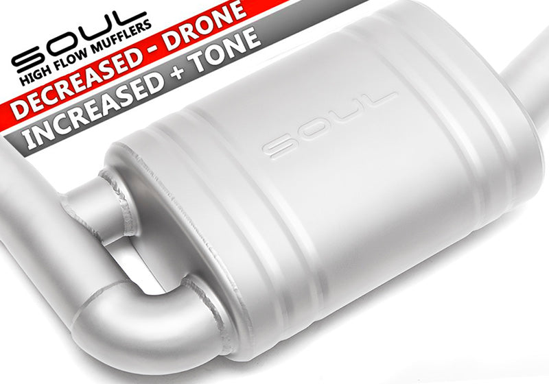 Soul 981 Boxster / Cayman performance exhaust system: muffler with an increased-tone label