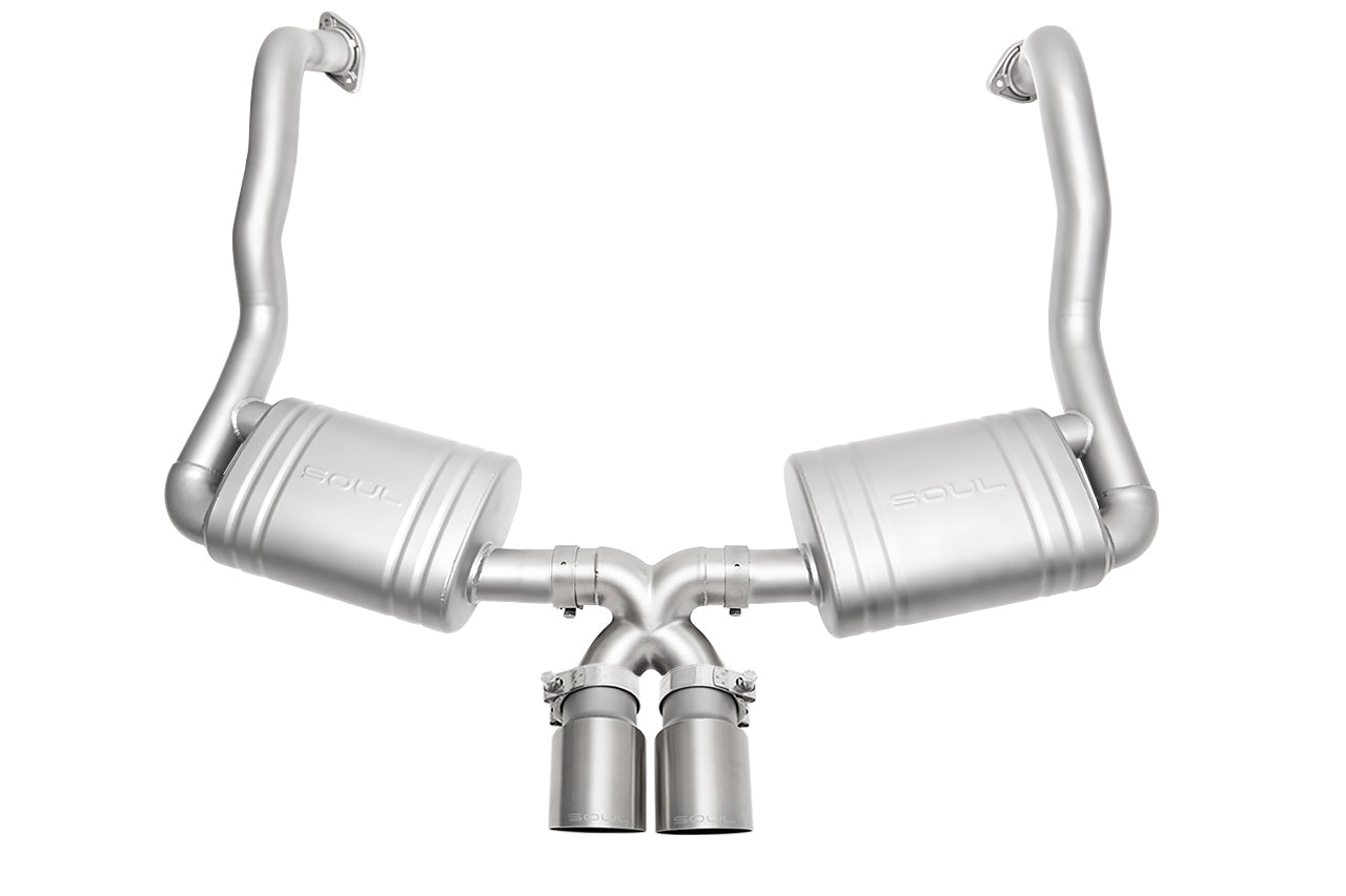 Soul 981 Boxster / Cayman performance exhaust system: performance exhaust with brushed tips