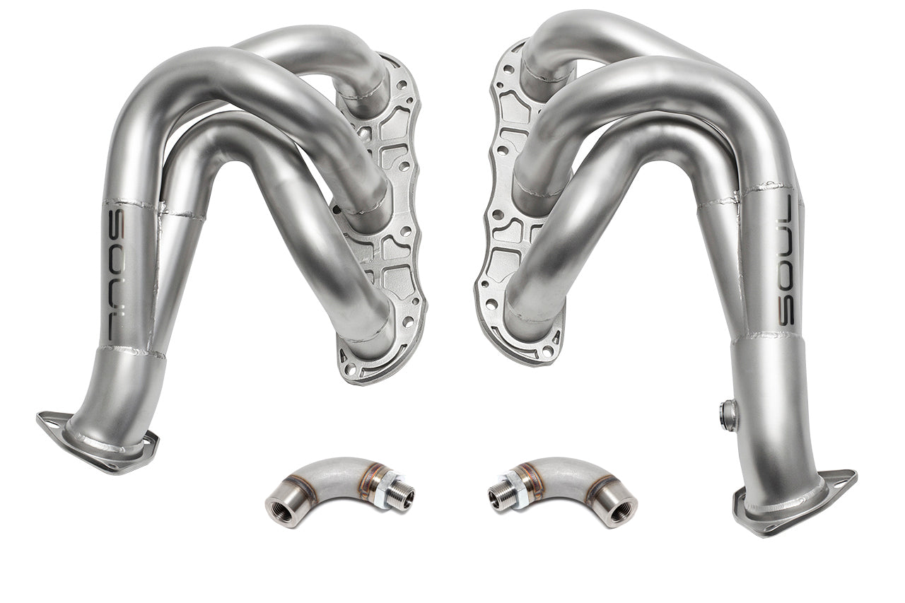 Soul 987.2 Boxster / Cayman competition headers: competition headers with collector clamps