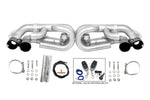 991.1 Carrera S / GTS valved performance exhaust system: valved exhaust with valve hardware laid out